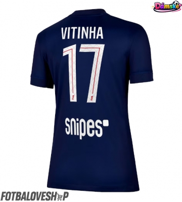 Paris Saint-Germain Vitinha #17 Dámské Domácí Dres 2025-26 Krátký Rukáv